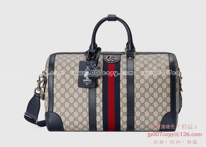 グッチ バッグ 偽物 〔GUCCI SAVOY〕ミディアム ダッフルバッグ