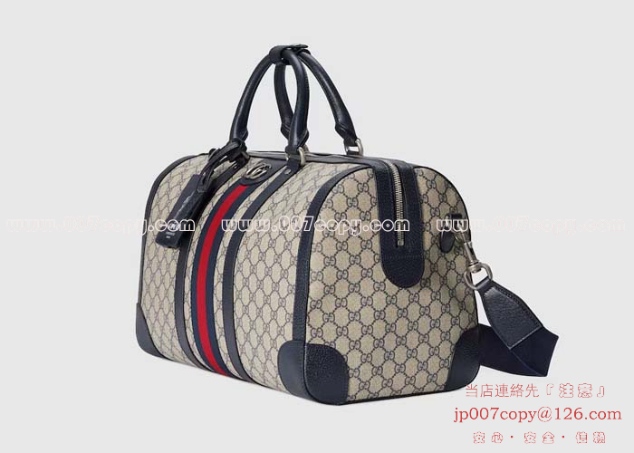 グッチ バッグ 偽物 〔GUCCI SAVOY〕ミディアム ダッフルバッグ