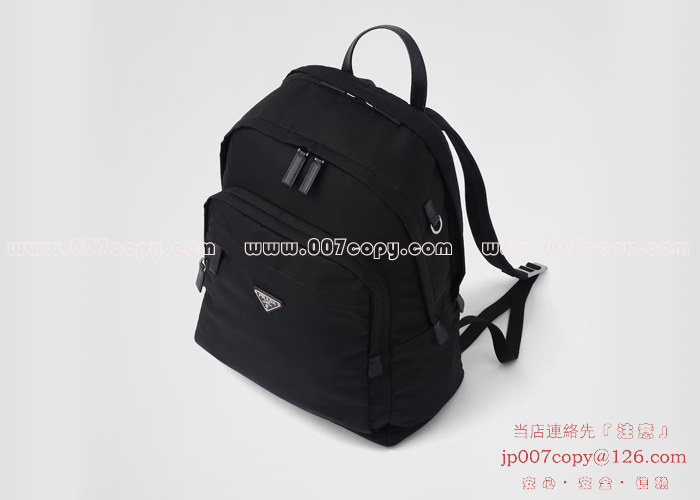 プラダ バッグ 偽物 Re-Nylon xサフィアーノレザー バックパック プラダ バッグ 偽物 Re-Nylon xサフィアーノレザー バックパック