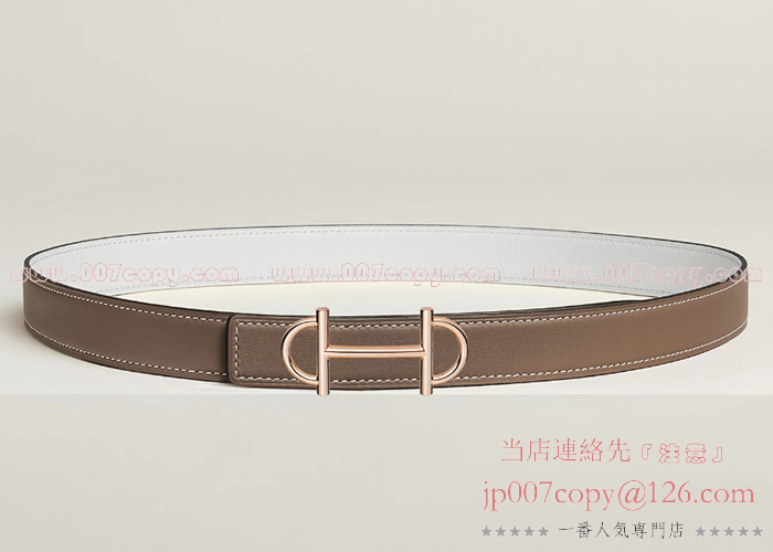 Hermès Belt Buckle & Reversible Belt #90 Black / Guilloche