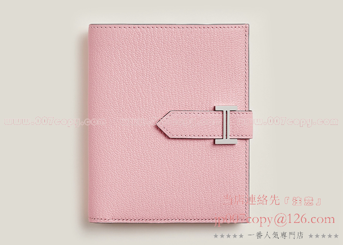 お値下げ不可【極美品】HERMES エルメス　べアンスフレ　リザード　ピンク　X刻印　長財布