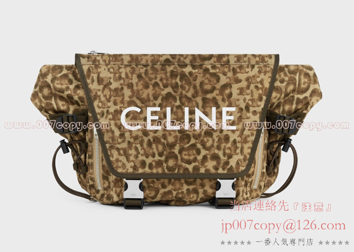 ◆CELINE◆レオパード柄 コートキャンバス メッセンジャーバッグ 20240905091637_8749.jpg