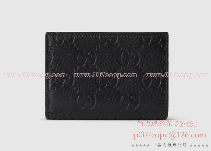 グッチ 二つ折り財布 スーパーコピー 〔GGエンブレム