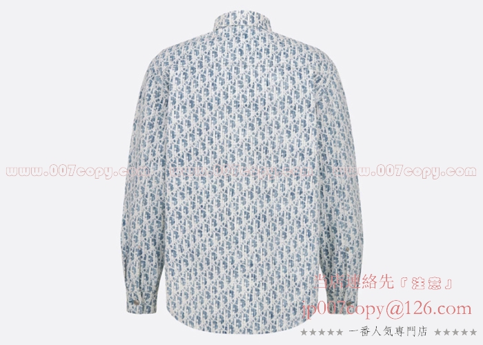 Dior シャツ 偽物 オーバーシャツ ディオール オブリーク カスリ