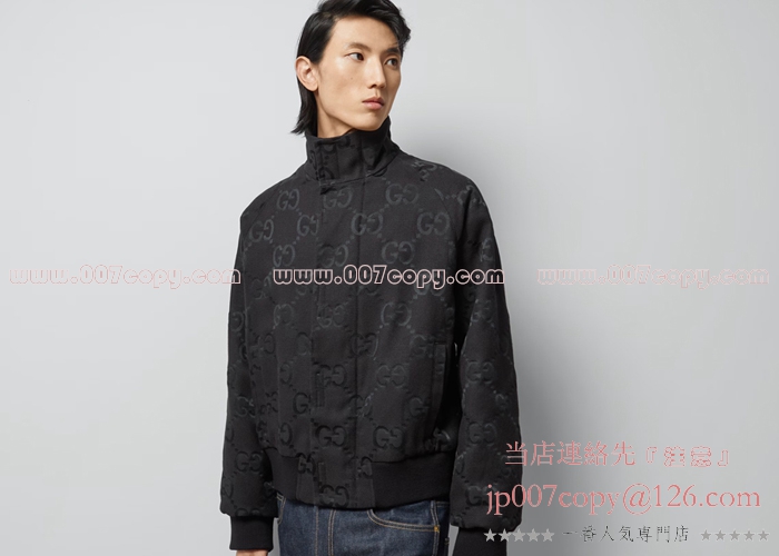 グッチ キャンバスジャケット 694165 SAIDI 1000ブラック size50 Gucci Jumbo GG Canvas Jacket 'Black' 694165-ZAIDI-1000