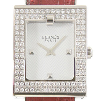 HERMES エルメス レディース ベルトウォッチ シルバー BE1.210
