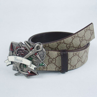 GG belt with Interlocking G buckle in black leather | GUCCI® US