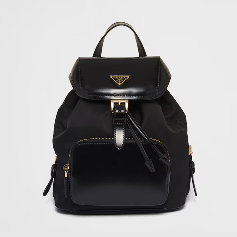 プラダ バッグ 偽物 Re-Nylon xブラッシュドレザー バックパック