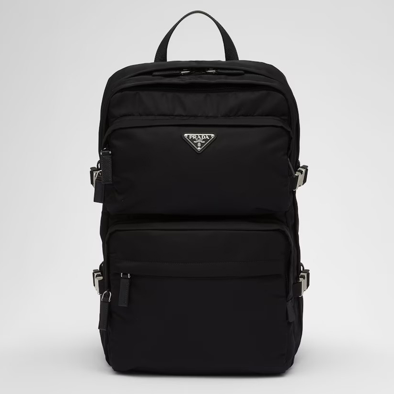 プラダ バッグ 偽物 Re-Nylon xブラッシュドレザー バックパック