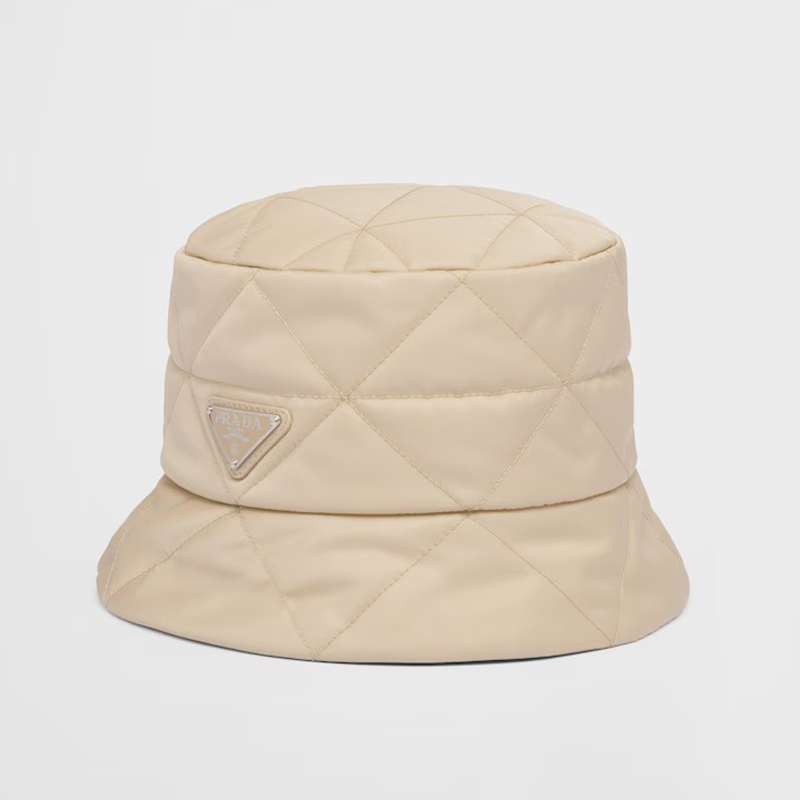 PRADA Re-Nylon バケットハットベージュ